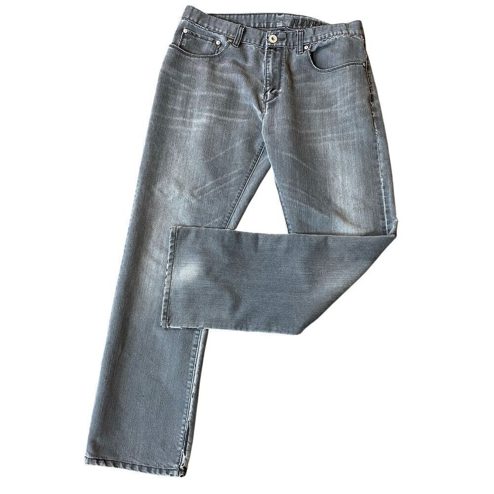 1969‎ GAP Premium Denim 32/30 Straight Distressed Charcoal #344E